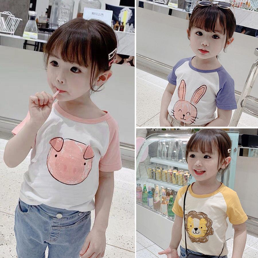 Kaos Lengan Pendek Motif Gambar Kartun Hewan Gaya Kasual Kaos Lengan Pendek Motif Gambar Kartun Hewan Gaya Kasual