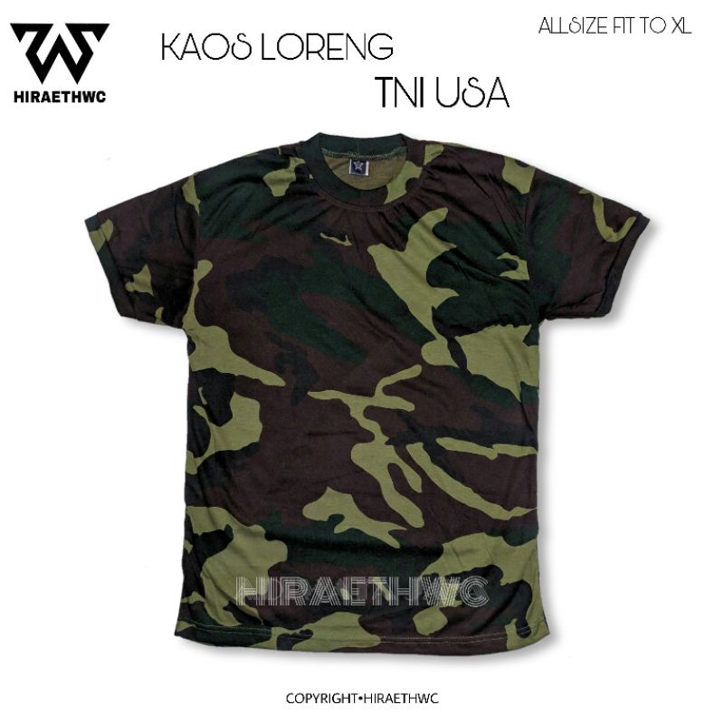 KAOS LORENG ARMY TERLENGKAP TERMURAH