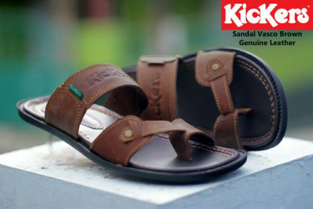 SANDAL KICKERS JEPIT KULIT ASLI 100%