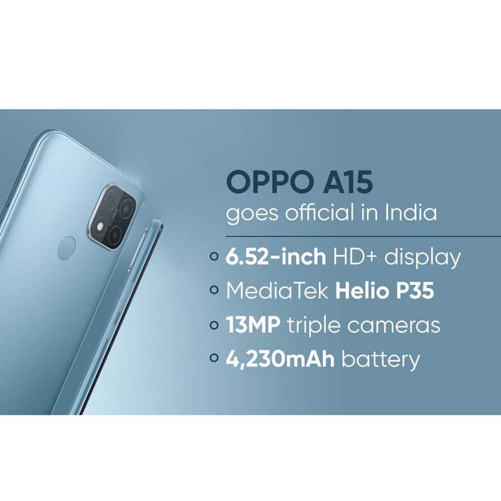 HP OPPO A15 RAM 3GB INTERNAL 32GB GARANSI RESMI