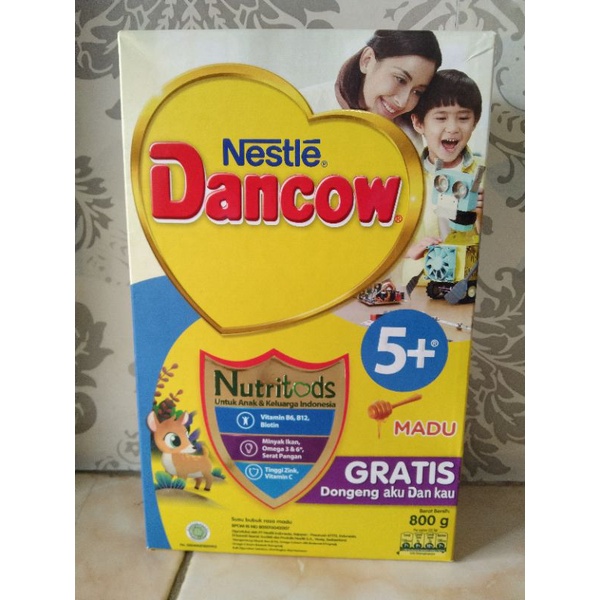 Dancow 5+ Madu 800gram EXP okt 2022/ Susu bubuk Dancow 5+ madu/ susu denko 5+