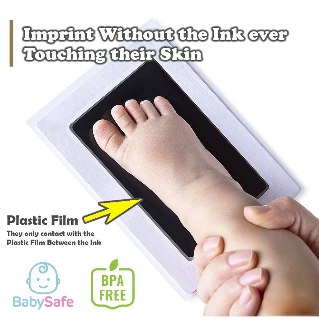 Hot Sale/Aman Tidak Beracun Bayi Baru Lahir Jejak Kaki Handprint Ada Kulit Sentuh Tinta Tanpa Tinta Bantalan Kit Tangan Kaki Cetak Kenang Kenangan Bayi Hadiah Dekorasi