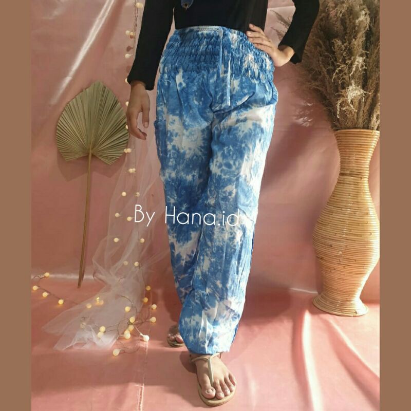 celana kulot tie dye