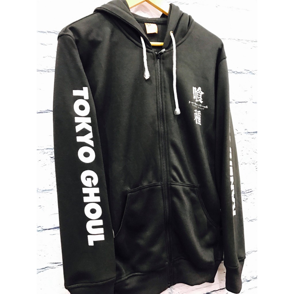 Jaket Anime Tokyo Ghoul Casual Black Cotton fleece