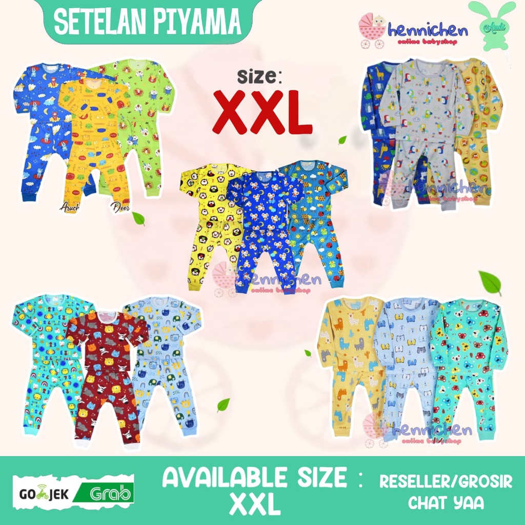 ARUCHI SETELAN PIYAMA ANAK PANJANG UKURAN XXL BAJU BAYI / BAJU ANAK