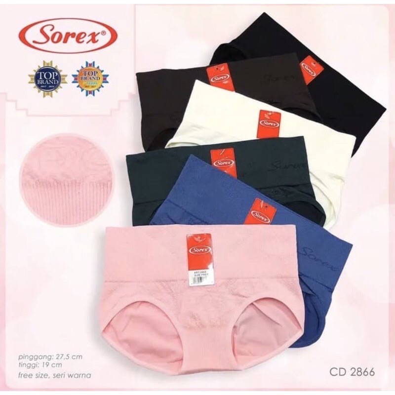 CD/ Celana Dalam Wanita SOREX 2866 ( Semi Korset & Bahan Rajut )