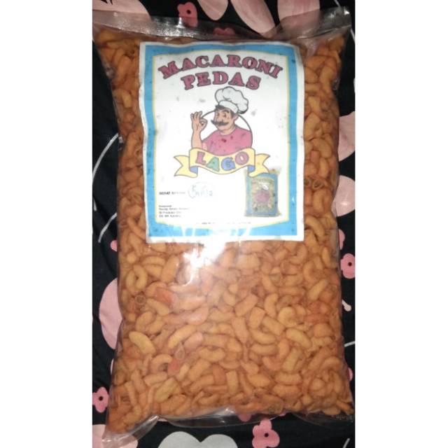 

Makaroni bantat rasa balado, balado pedas 500gram