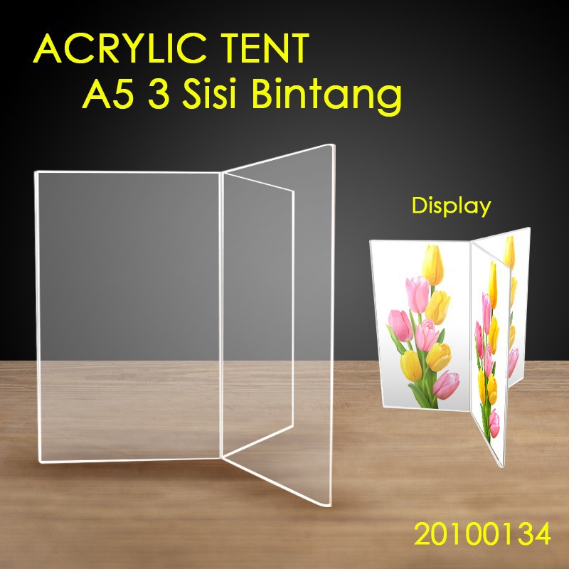 

AKRILIK TENT 3 SISI A5 / BROSUR 3 SISI / ACRYLIC BROSUR 3 SISI A5