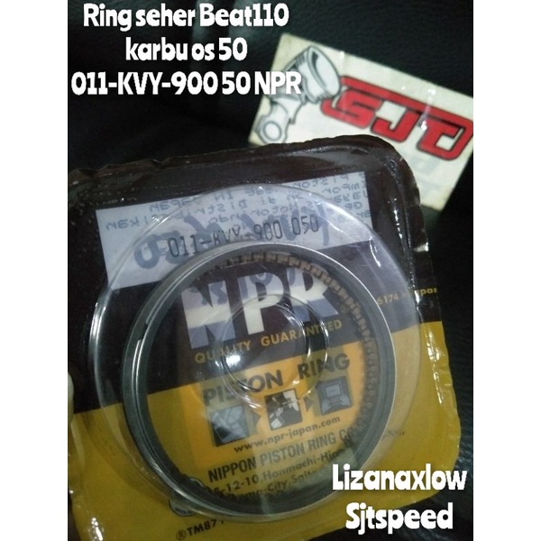 ring seher beat110 karbu os 50 npr npp ring piston