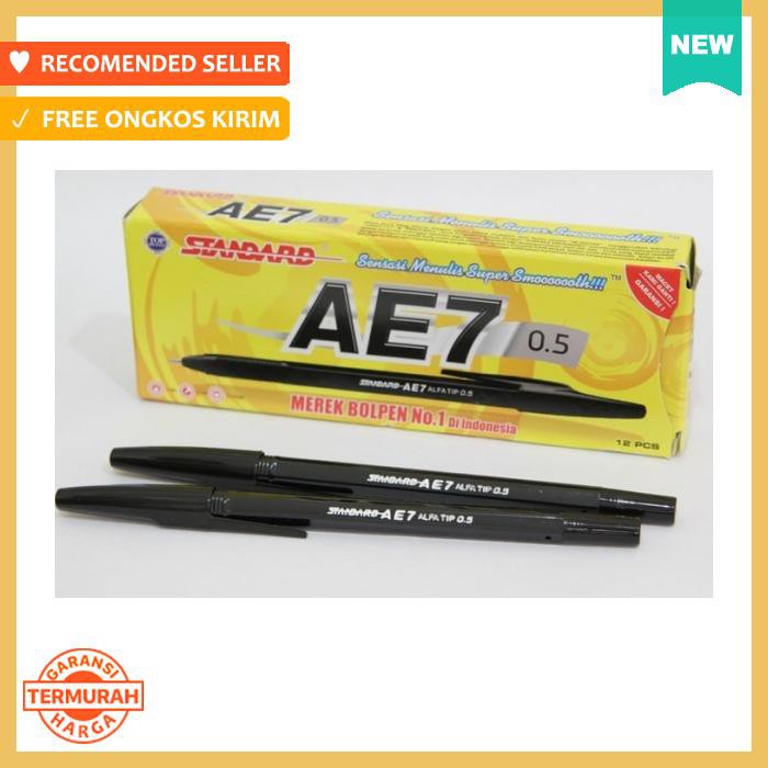 

Pulpen - Standard Ae7 Hitam (Pack 12 Pcs) - Alat Tulis