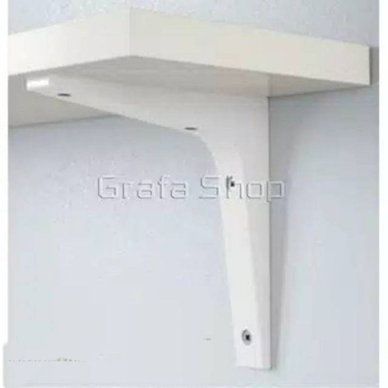 Braket Rak Siku dinding Putih