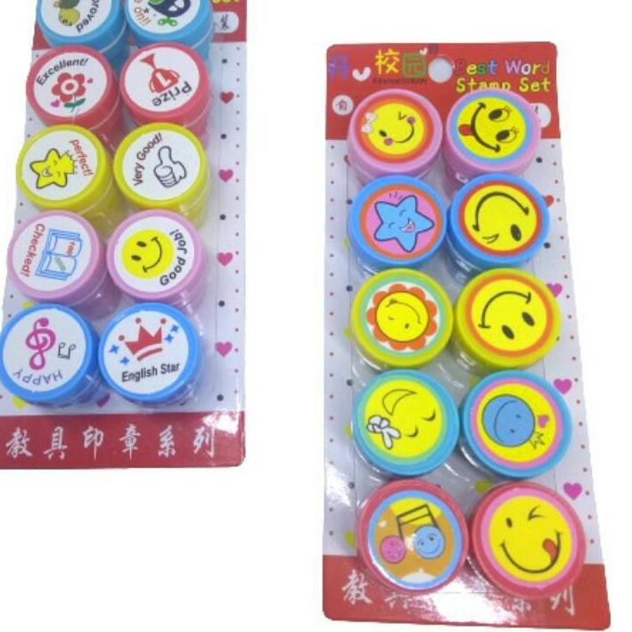 

Gratis Ongkir!! KODE-770 Stempel stamp smile emoticon lucu penilaian reward anak