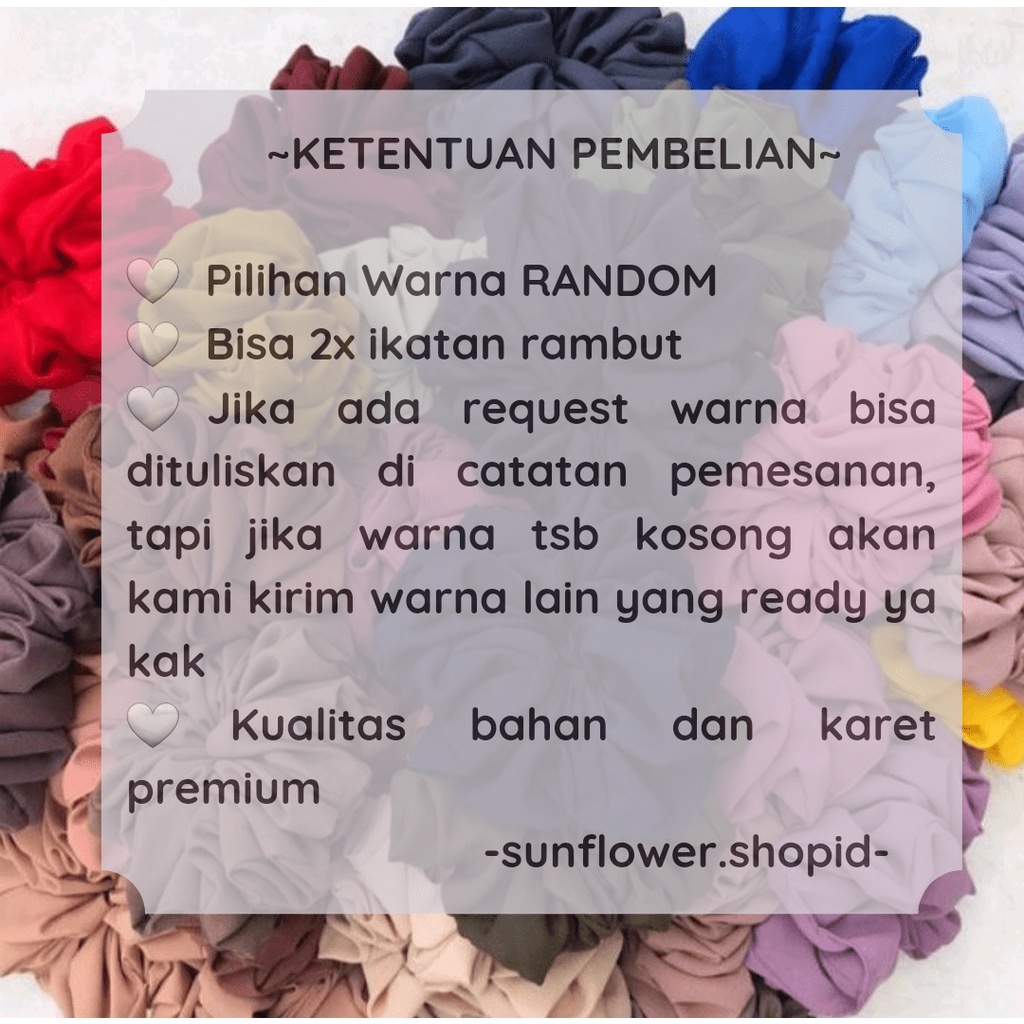 SCRUNCHIE JUMBO/IKAT RAMBUT/CEPOL HIJAB