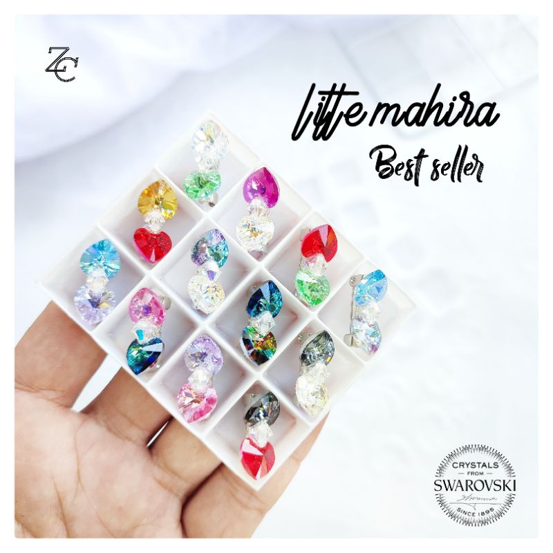 bros dagu mini Swarovski ori /bros Swarovski ori