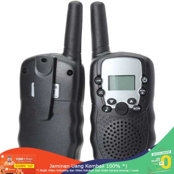 (BISA COD) RVOSTR Retevis Mini Pairs Walkie Talkie with LED Light - T-388