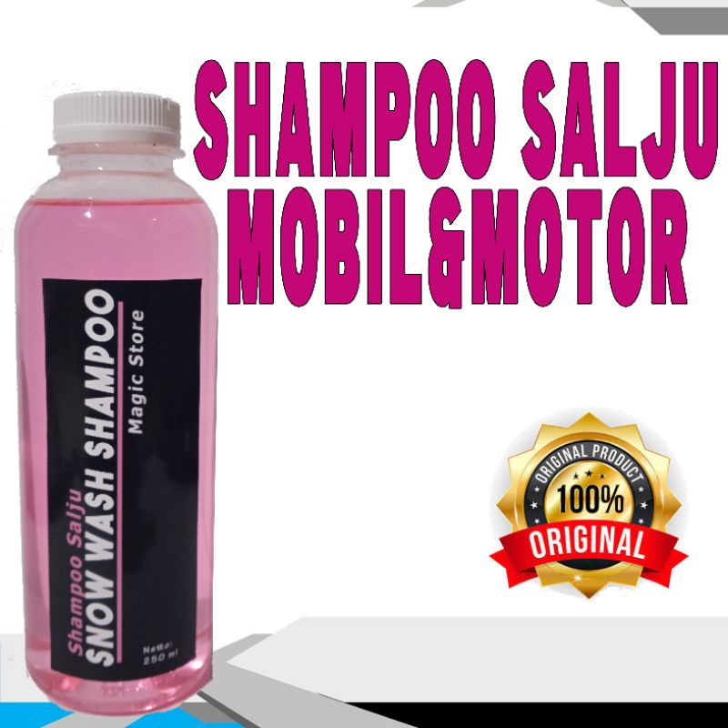 Magic Shampoo salju, snow wash car, shampoo mobil&amp;motor premium busa melimpah