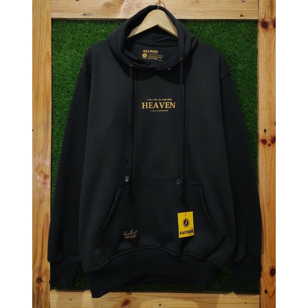 Sweater Hoodie Kachios Jaket Pria Wanita Original Distro Bandung Style Cotton Simple Switer Cowo Cewe Kekinian Bahan Katun Ukuran Oversize M L XL XXL Swieter Hoodie Terbaru 2021 Bisa Bayar Ditempat COD