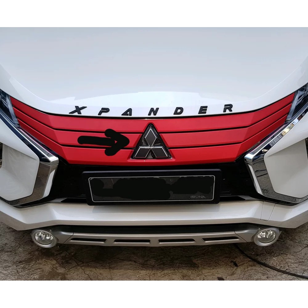 Stiker Sticker Logo Mitsubishi Xpander Merah dan hitam