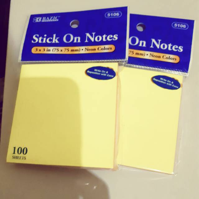 

Stick on notes