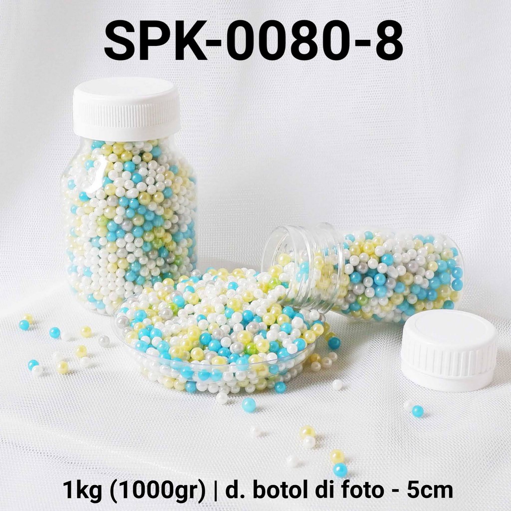 

SPK-0080-8 Sprinkles sprinkle sprinkel 1kg 1kilo mutiara mix biru yamama baking grosir murah sprinkles cake dekorasi mutiara trimit decoration story sprinklestory sprinklesstory sprinkle story yamama baking