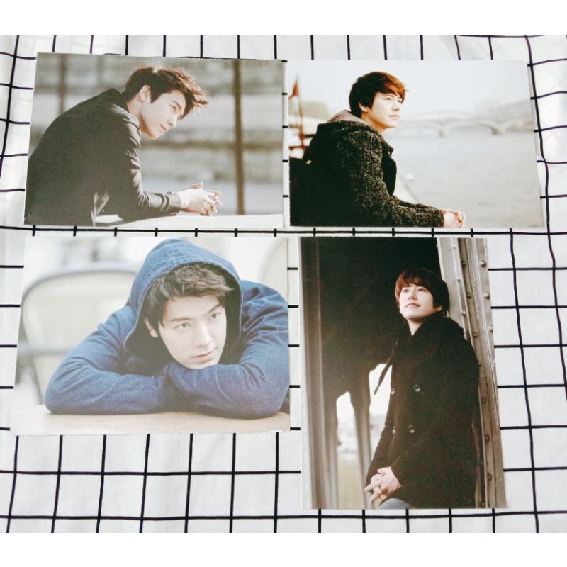 Postcard SUPER JUNIOR Boys in City4 Paris kyuhyun donghae yesung eunhyuk ryeowook siwon photocard pc