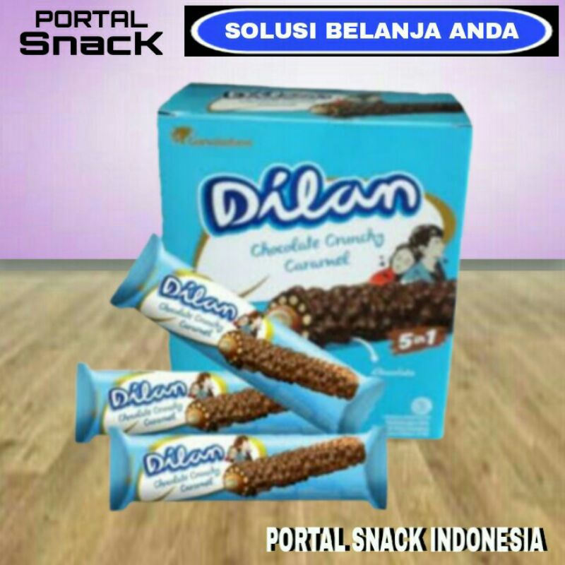 

DILAN Chocolate crunchy caramel 1 box isi 12 pcs