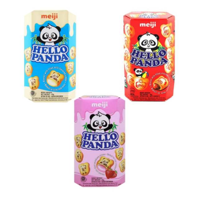 

Biskuit Hello Panda 45 gr - Biskuit Hello Panda Cokelat Vanila Strawberry