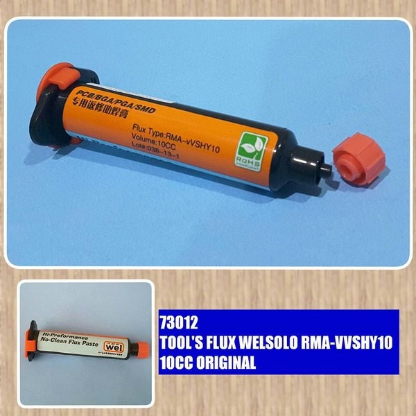 Original WELSOLO Flux Pasta Solder RMA-VVSHY10 isi 10cc