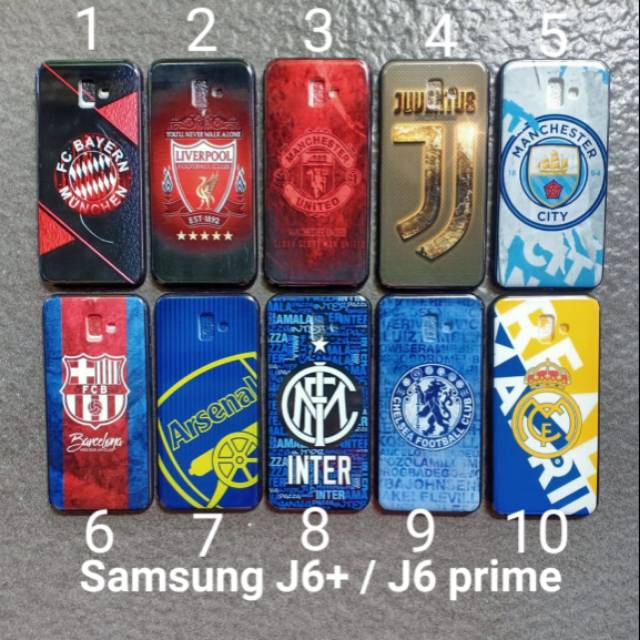 Soft case samsung J6 plus J6 prime motif cowok gambar bola softcase silikon softshell