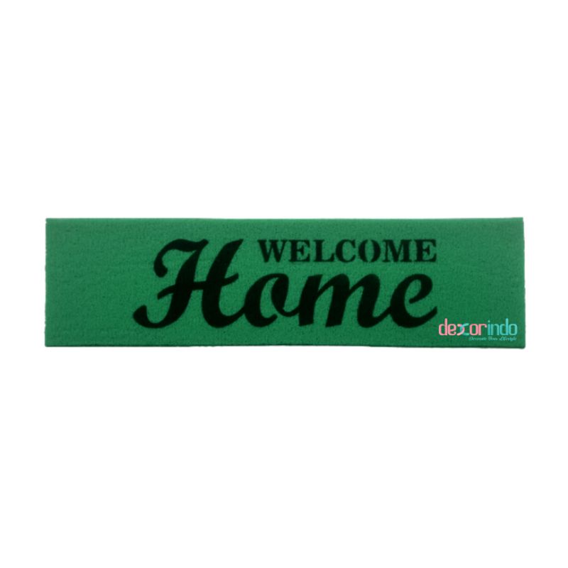 DEXORINDO - KESET WELCOME HOME PRINT - keset welcome | karpet-HIJAU TUA