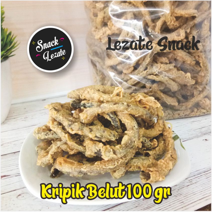 

Sedap Snack - Keripik Belut 100gr Tepung Tipis Murah / Kripik Belut / Belut Goreng / Belut Crispy / Kualitas Super