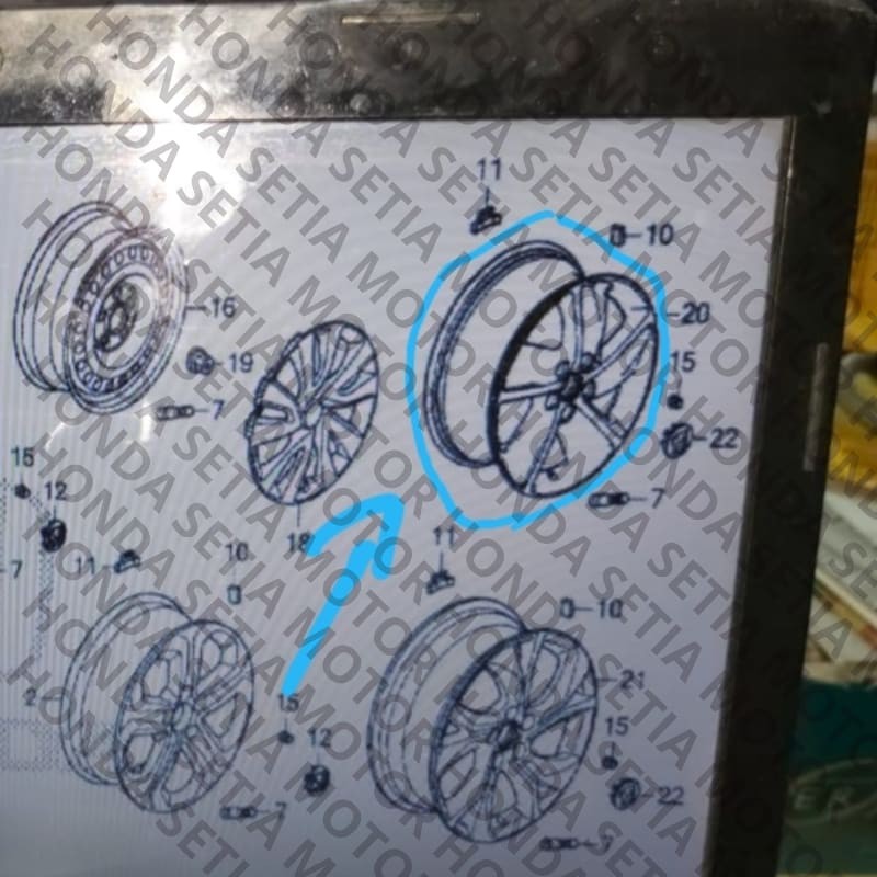 (100% Original ) Velg Ban Roda Mobil Honda HRV Facelift tipe S Original Elegan