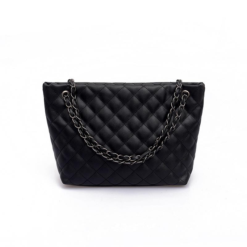 Tas Jinjing Wanita Retro Black Classic Woman Shoulder Bag