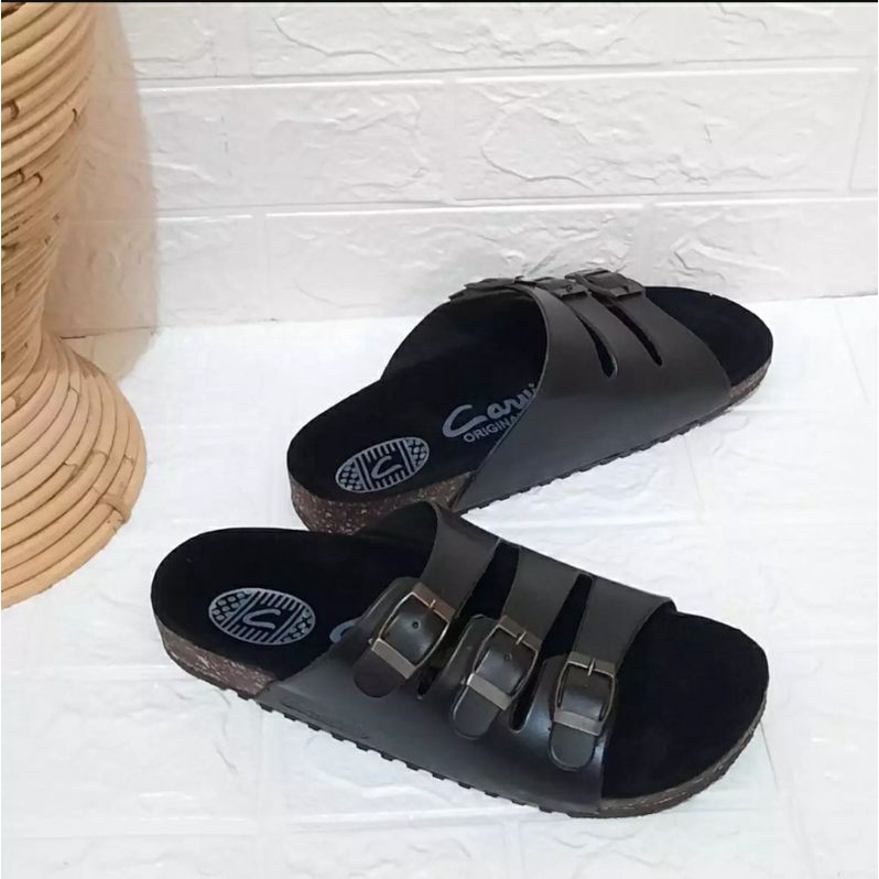 Sandal Kulit Pria Sandal Carvil Sandal Cowok dewasa