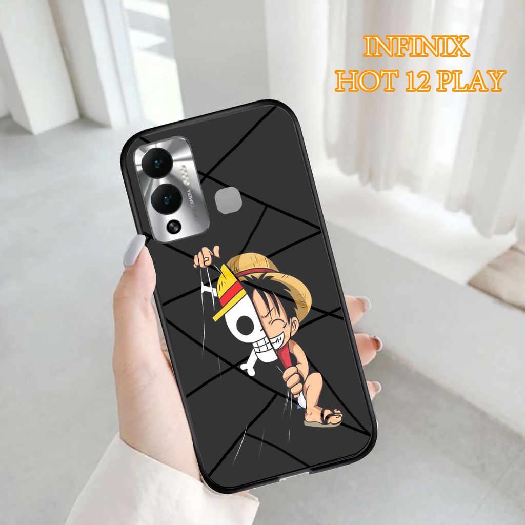Softcase Glass Kaca INFINIX HOT 12 PLAY - Case Handphone  INFINIX HOT 12 PLAY [T53]