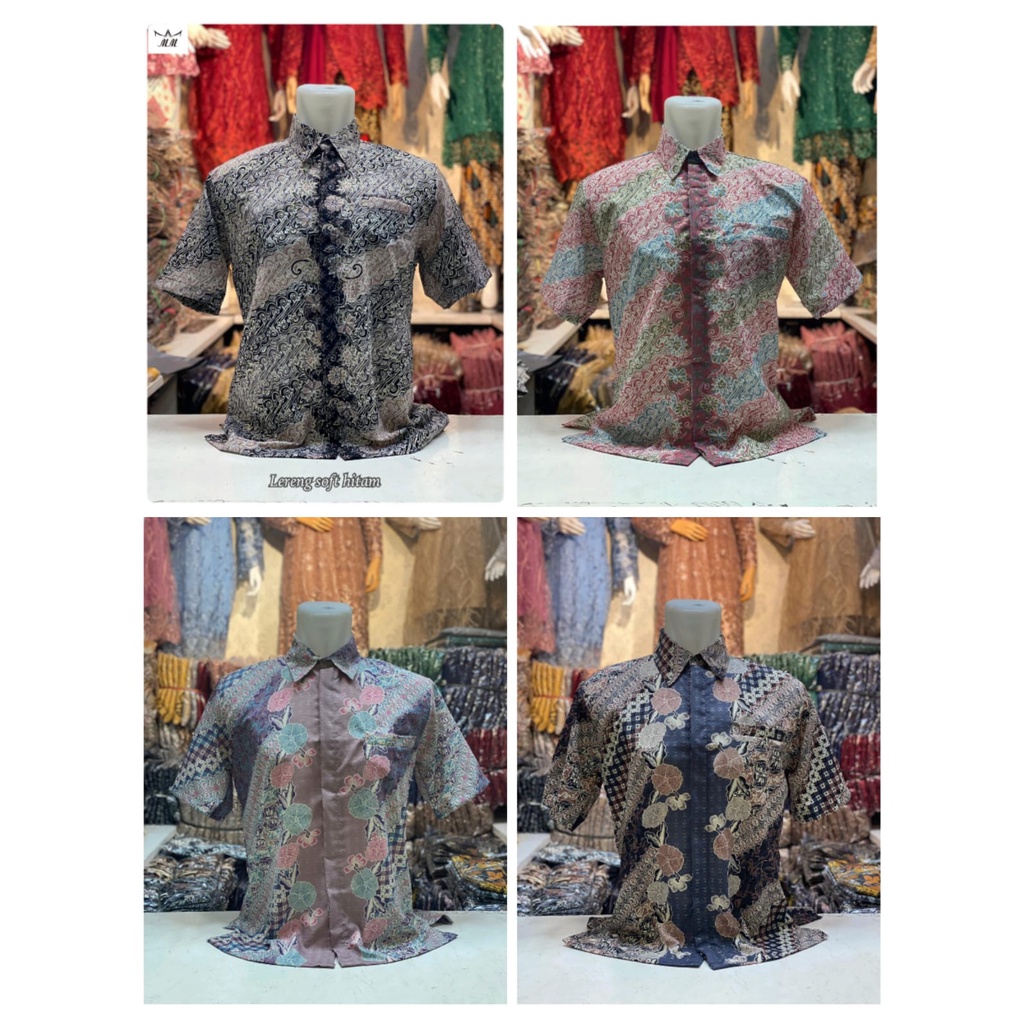 atasan kemeja batik lengan pendek + fashion kemeja pria