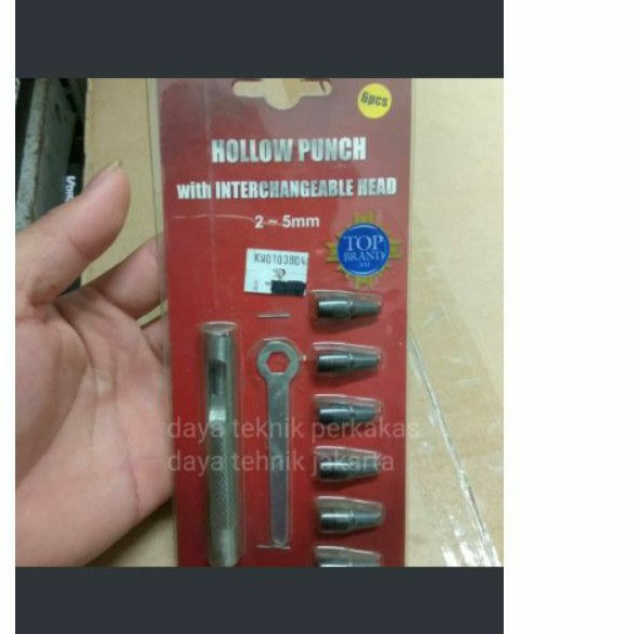 

hollow punch set 2-5mm krisbow-pembolong packing