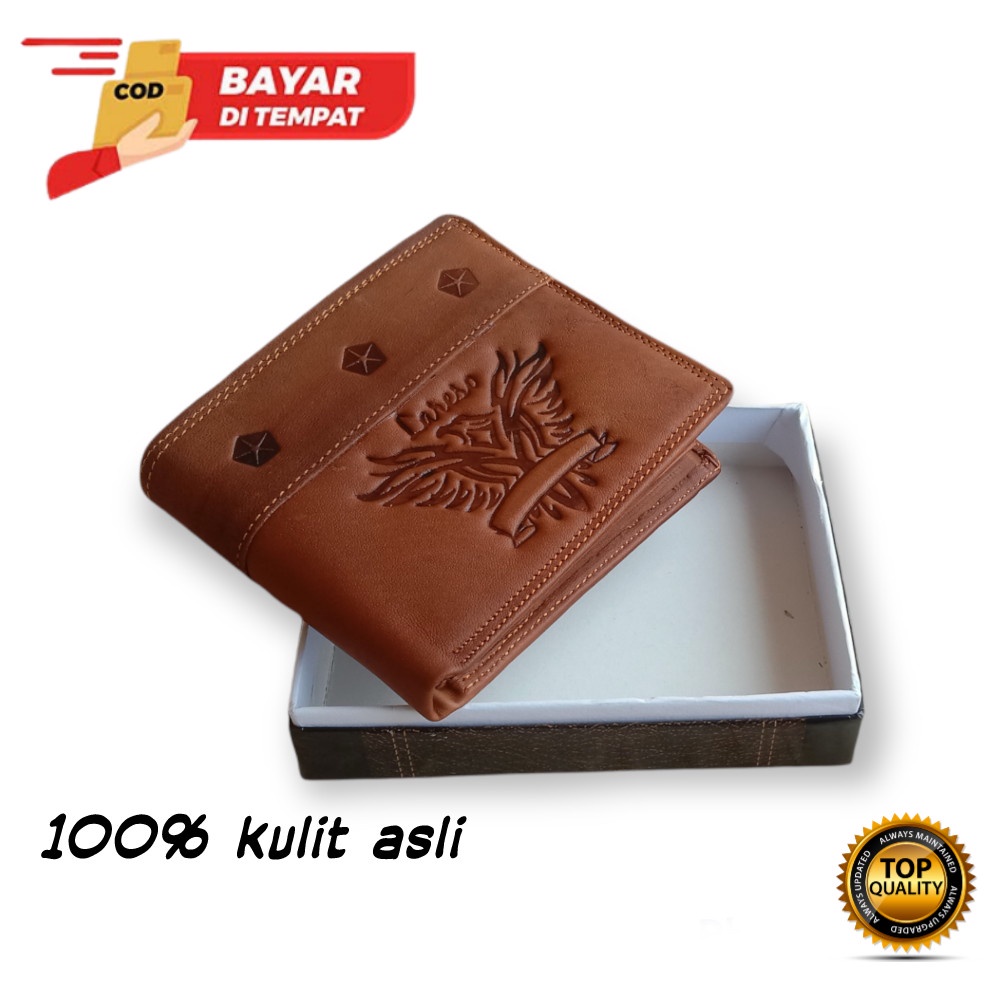 DOMPET KULIT PRIA KULIT SAPI ASLI KULIT LIPAT KULIT PREMIUM KULIT ORYGINAL