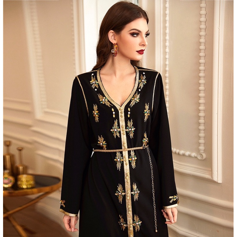 ABAYA GAMIS IMPORT WANITA ASIA EROPA DUBAI TURKEY ORIGINAL BA607