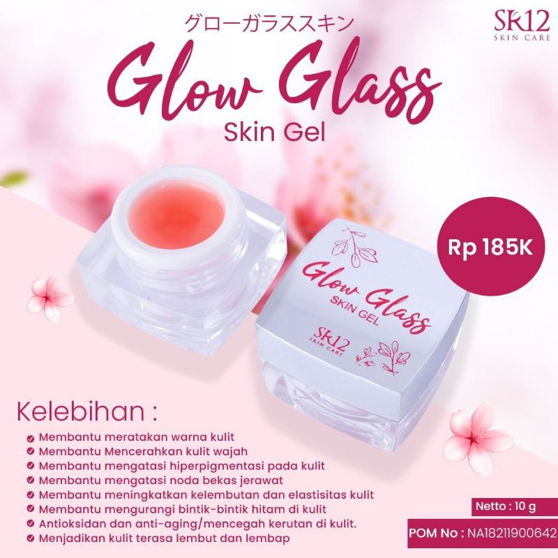 Glow Glass Skin GGS SR12 Cream Wajah Glowing Putih Cerah Alami BPOM