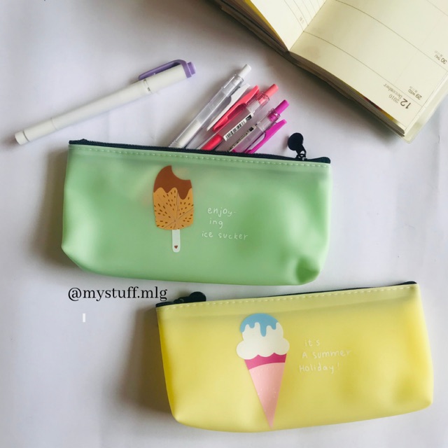 

READY STOCK PENCIL CASE ICE CREAM TEMPAT PENSIL