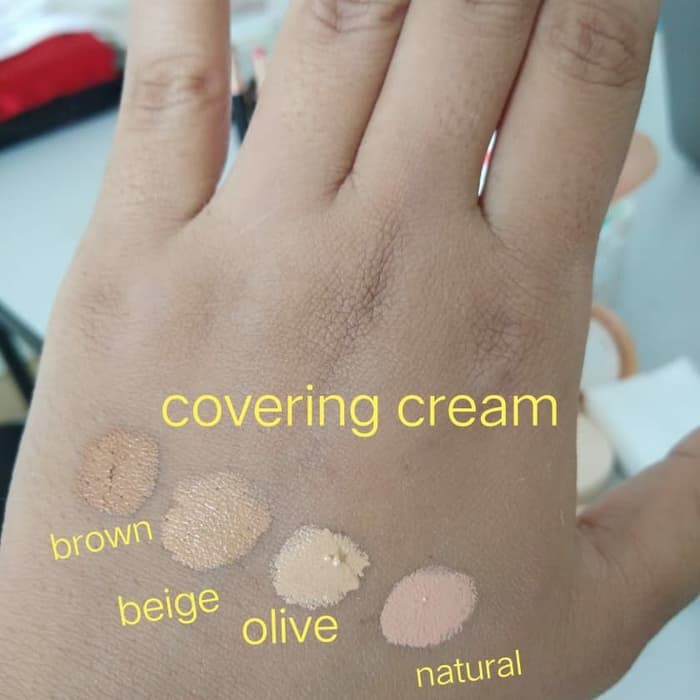 ❤ BELIA ❤ Viva Covering Cream Alas Bedak warna Natural / Olive / Beige / Brown 22g