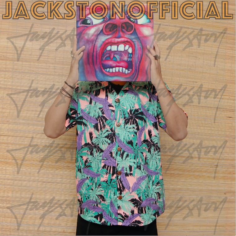 TANYA STOCK DAHULU .Dopvo. Kemeja Pantai Jackston Pria Hawaii Surf Skate Summer Tropical Bali