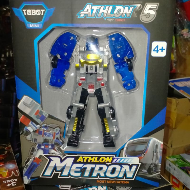 robot athlon metron ukuran besar/mainan tobot athlon metron bisa tranform menjadi kereta/tobotkereta