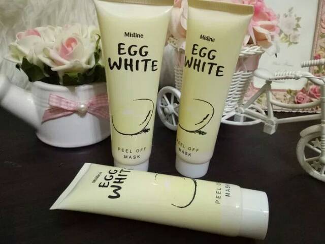 Egg White Hanasui Peel Off Mask - Masker Wajah Putih Telur BPOM