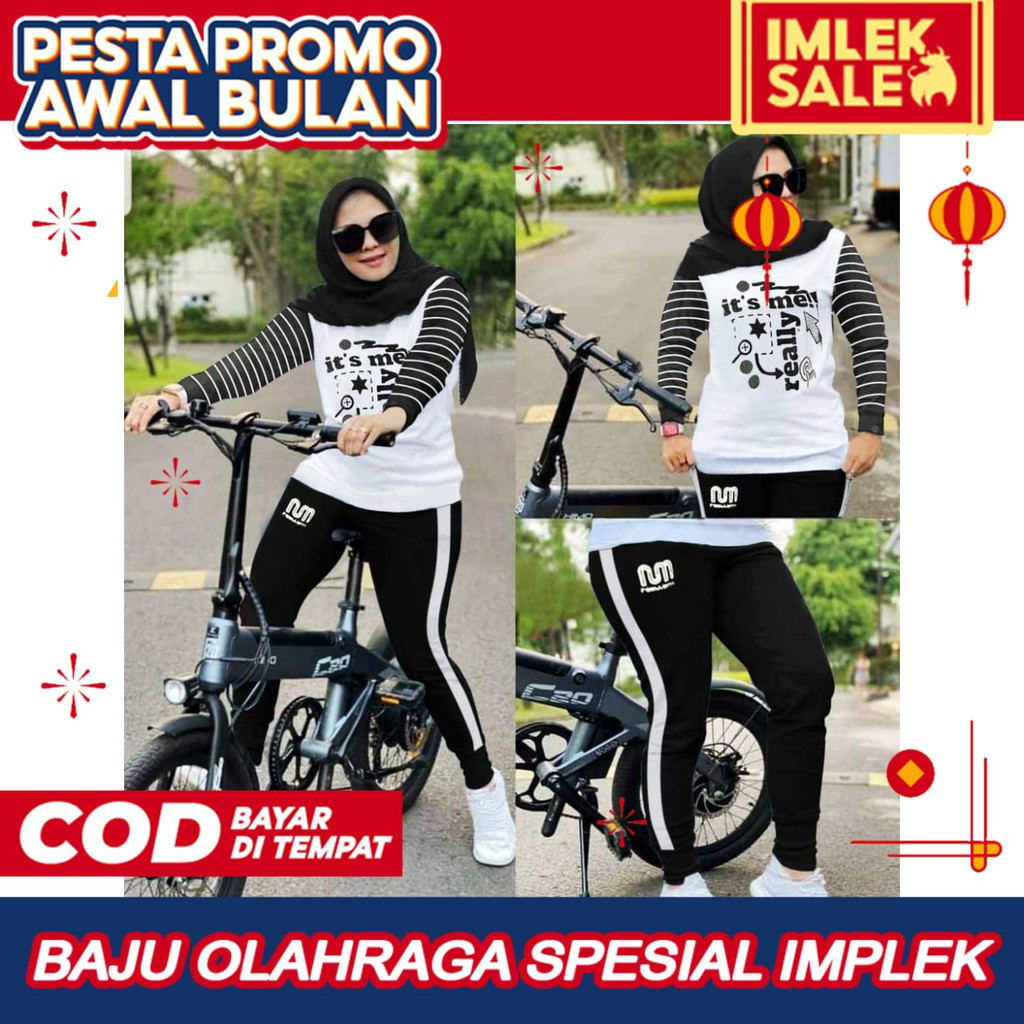 Setelan Baju Olahraga Sepeda Stelan Muslim Olahraga Muslimah Baju Olahraga Couple Muslim I 321984146 Shopee Indonesia