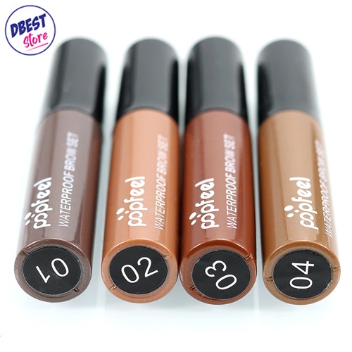 [ Bisa COD/Bayar diTempat] POPFEEL WATERPROOF BROW SET (MASCARA)