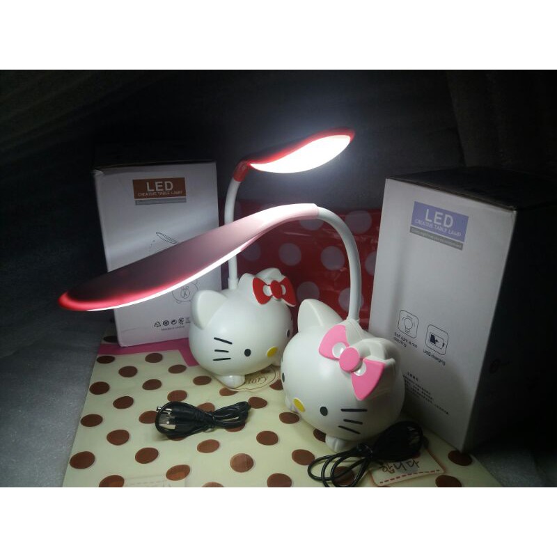 Lampu Meja Belajar Doraemon|Lampu Tidur Hello Kitty|LED Creative Table Lamp