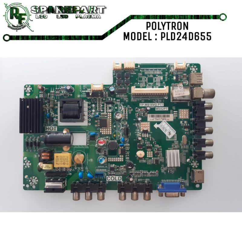 MB TV LED POLYTRON PLD 24D655  Mainboard tv led polytron pld24d655