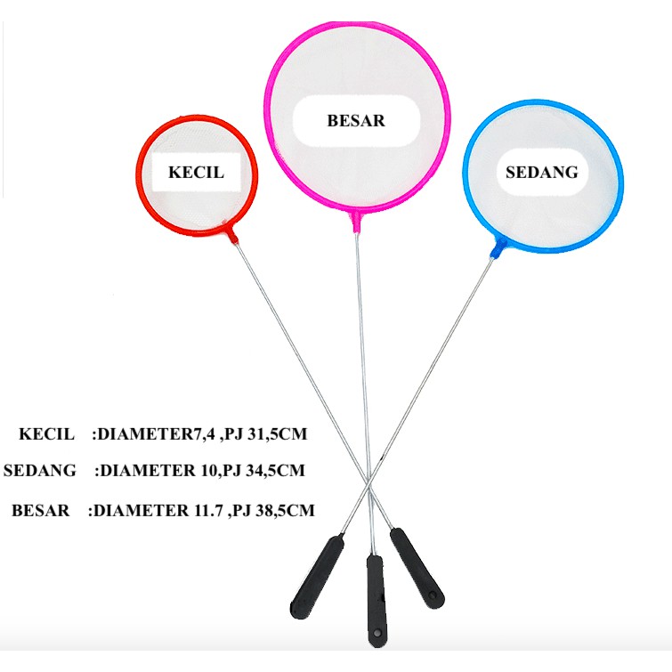 SEROKAN SARINGAN JENTIK CUPANG MODEL BULAT DIAMETER 5CM KECIL